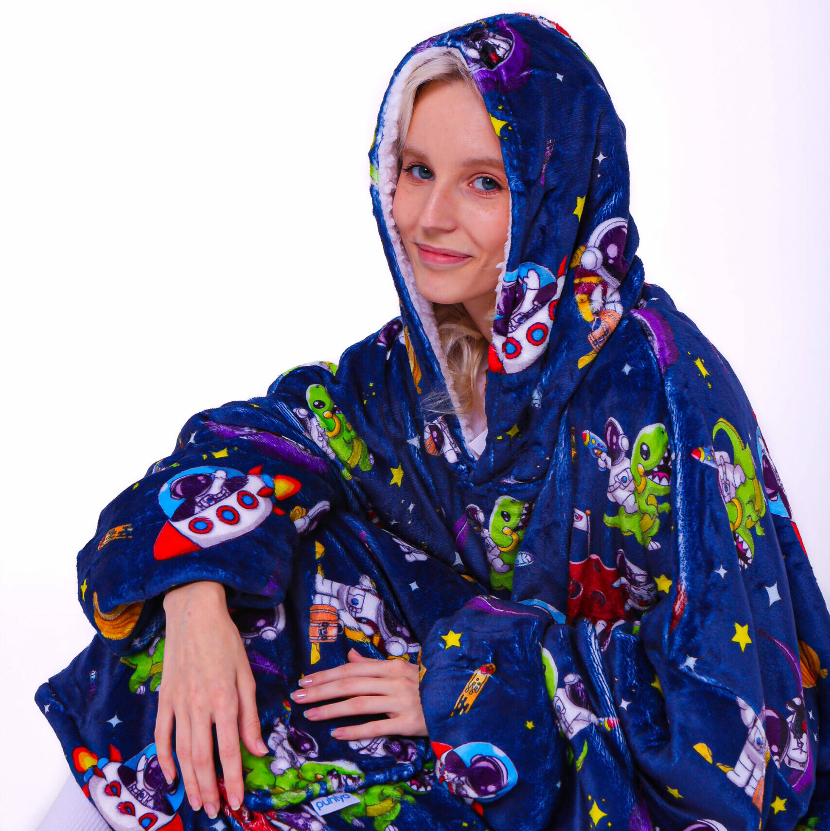 Теплое худи из флиса